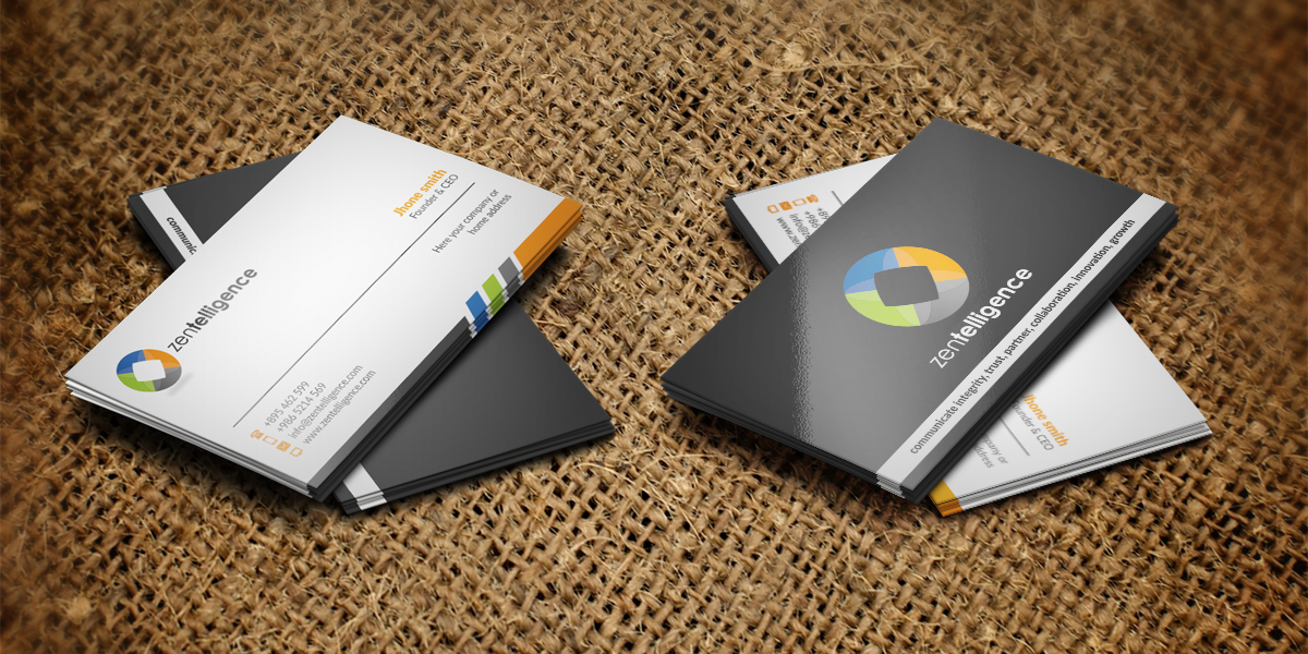 Business Card Design by WebixBD for Zentelligence | Design #4963409
