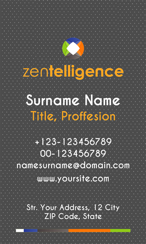 Business Card Design by albert.a for Zentelligence | Design: #4948840