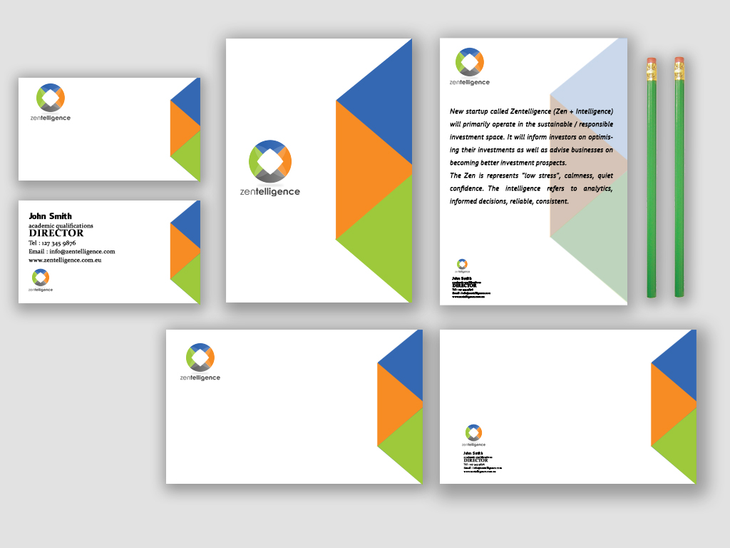 Diseño de Papelería por psyy.star1 para Zentelligence | Diseño #5030625