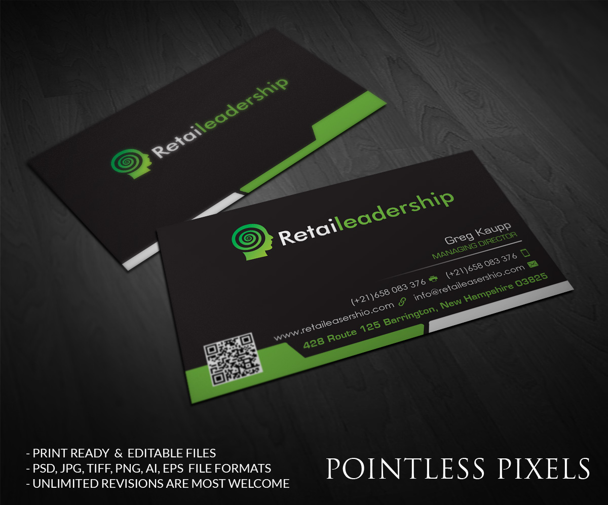 Visitenkarten-Design von Pointless Pixels India für dieses Projekt | Design #5014105