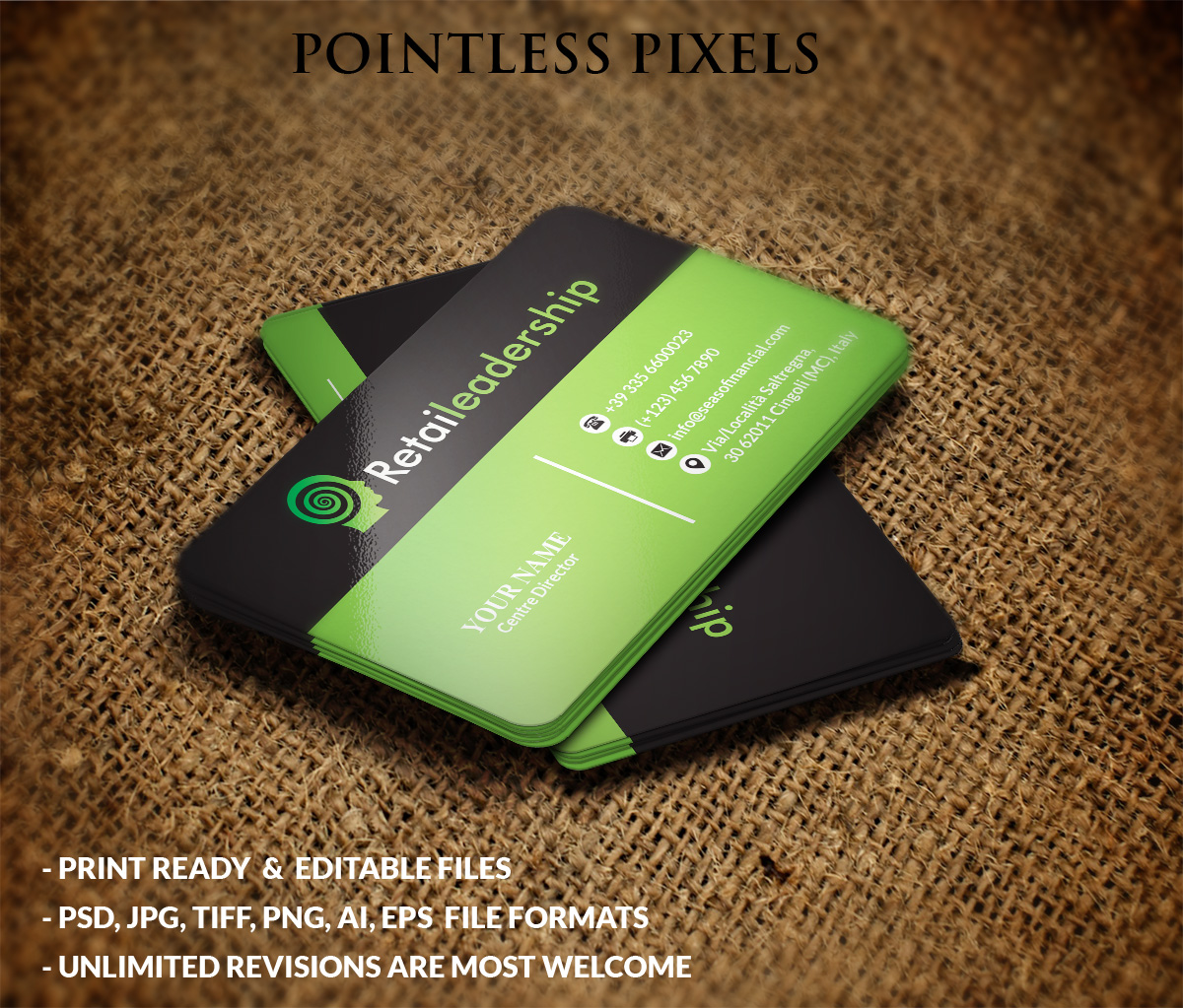 Visitenkarten-Design von Pointless Pixels India für dieses Projekt | Design #5014207