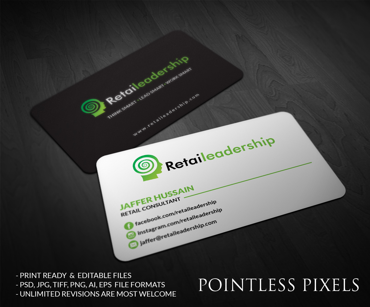 Visitenkarten-Design von Pointless Pixels India für dieses Projekt | Design #5086273