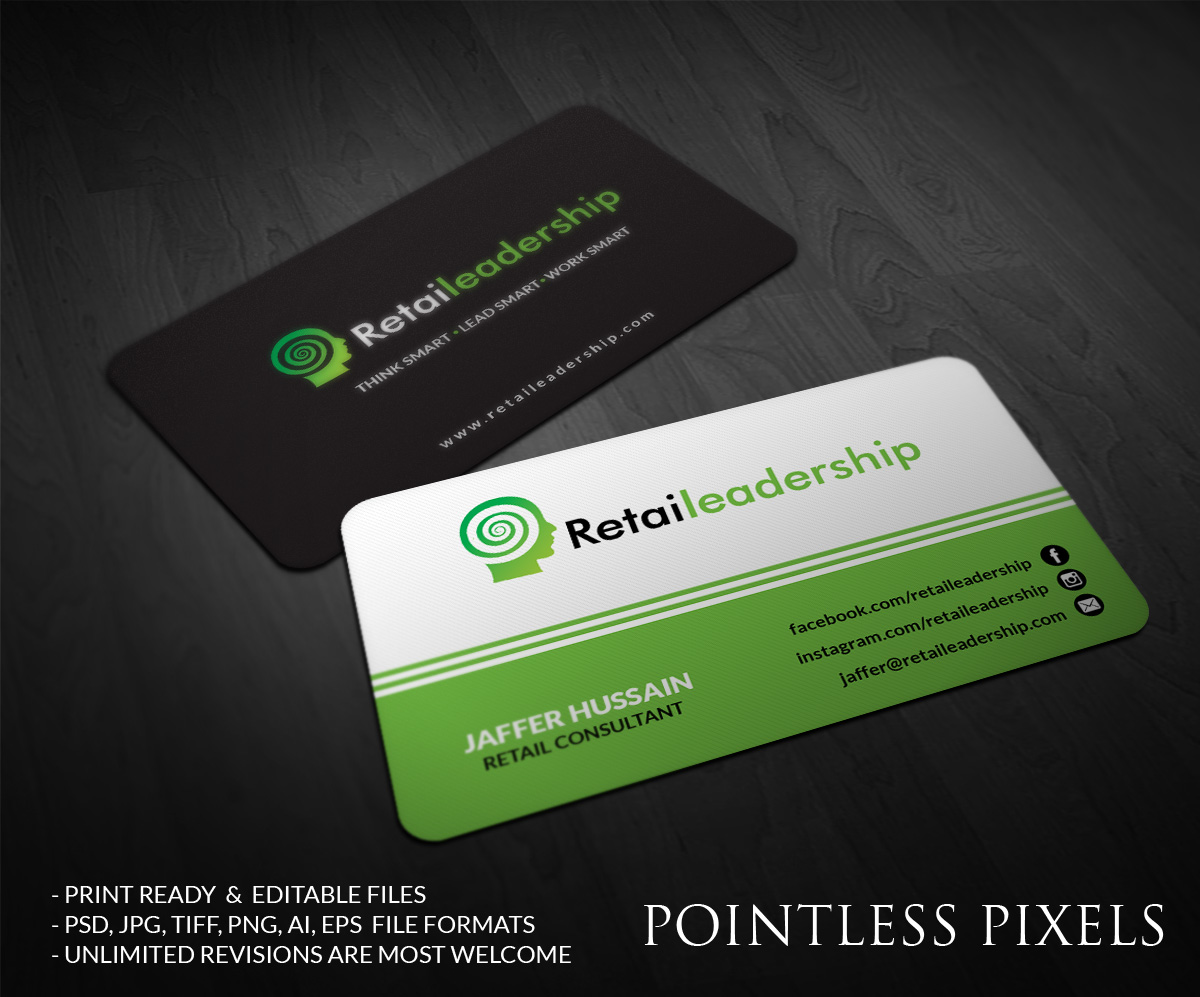 Visitenkarten-Design von Pointless Pixels India für dieses Projekt | Design #5087414