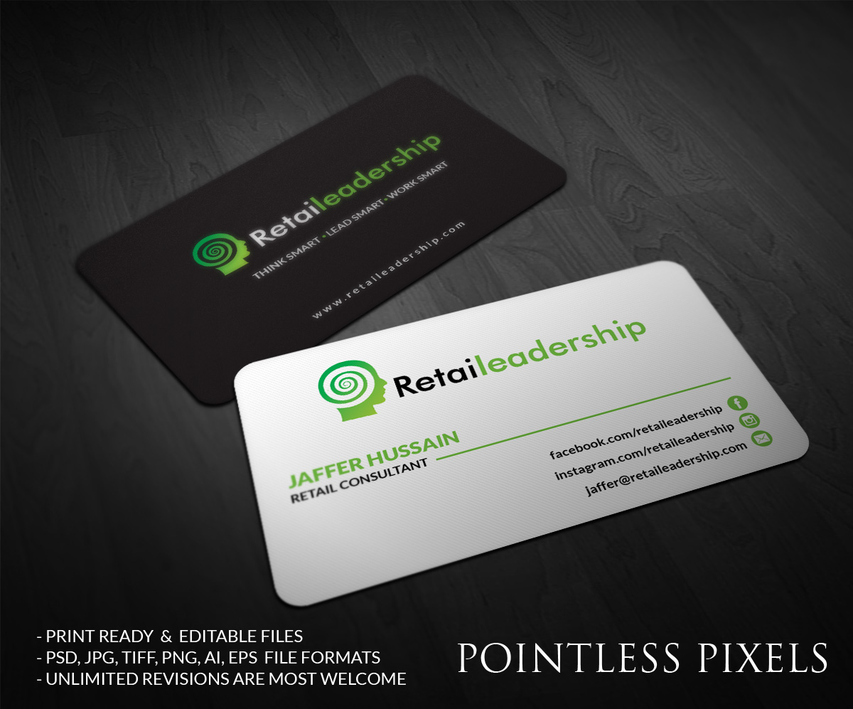 Visitenkarten-Design von Pointless Pixels India für dieses Projekt | Design #5087415