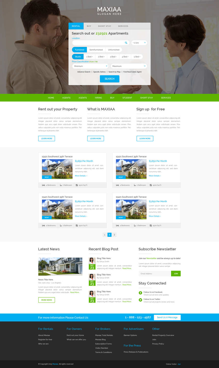 Web Design by Hashim Creetto for Maximilius BV | Design #5146005