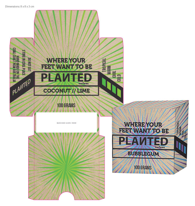 Design Emballage par KC Salvador pour Planted surfwax | Design #5267914