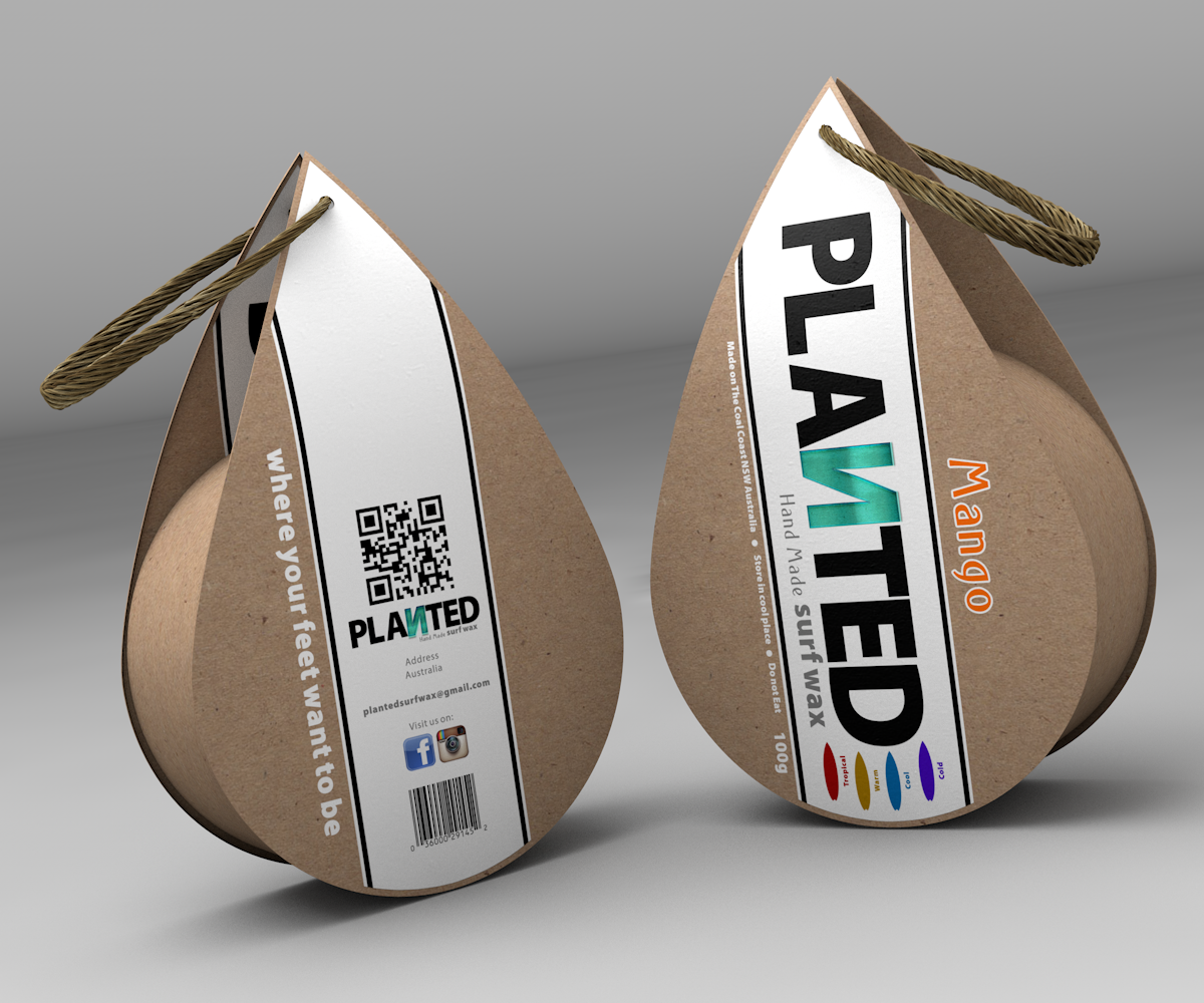 Verpackungs-Design von Sabin Design Studio für Planted surfwax | Design #5306114