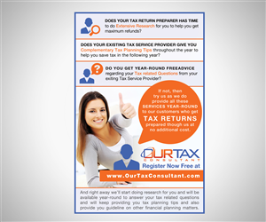 Flyer for a Unique Type of Tax Services | Flyer Design by neboica
