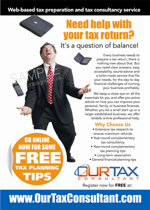 Flyer for a Unique Type of Tax Services | Flyer Design by the artworks