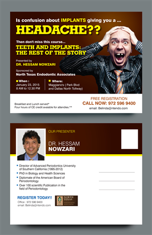 Continuing education invitation | Postcard Design by rkailas