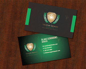 Business Card Design by Cherisse for Trophy Homes Realty, LLC | Design #5066584