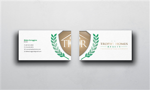Business Card Design by Verified artistry (Design garden) for Trophy Homes Realty, LLC | Design: #5062016