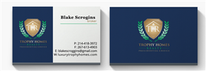 Business Card Design by IgorShcherbakov for Trophy Homes Realty, LLC | Design #5103759