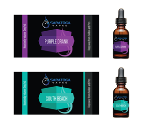 Design Étiquette par Sergio Coelho pour Saratoga Vapor Store, LLC | Design : #4878481