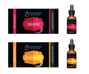Design Étiquette par Sergio Coelho pour Saratoga Vapor Store, LLC | Design : #4878564
