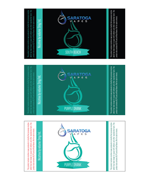 Design Étiquette par Sergio Coelho pour Saratoga Vapor Store, LLC | Design : #4881484