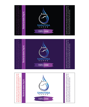 Design Étiquette par Sergio Coelho pour Saratoga Vapor Store, LLC | Design : #4881504