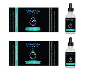 Design Étiquette par Sergio Coelho pour Saratoga Vapor Store, LLC | Design : #4882648