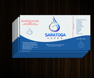 Design Étiquette par jonesdaniel pour Saratoga Vapor Store, LLC | Design : #4883155