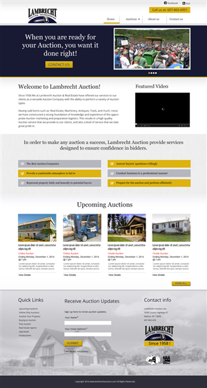 Diseño Wordpress por Chikki para AuctionServices.com, Inc. | Diseño: #4883105