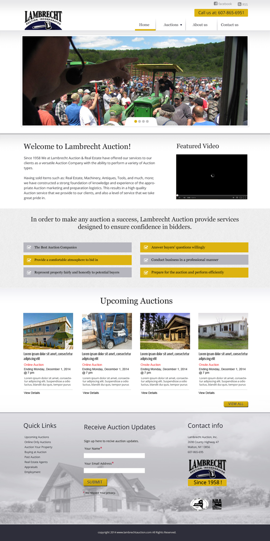 WordPress-Design von Chikki für AuctionServices.com, Inc. | Design #4883668