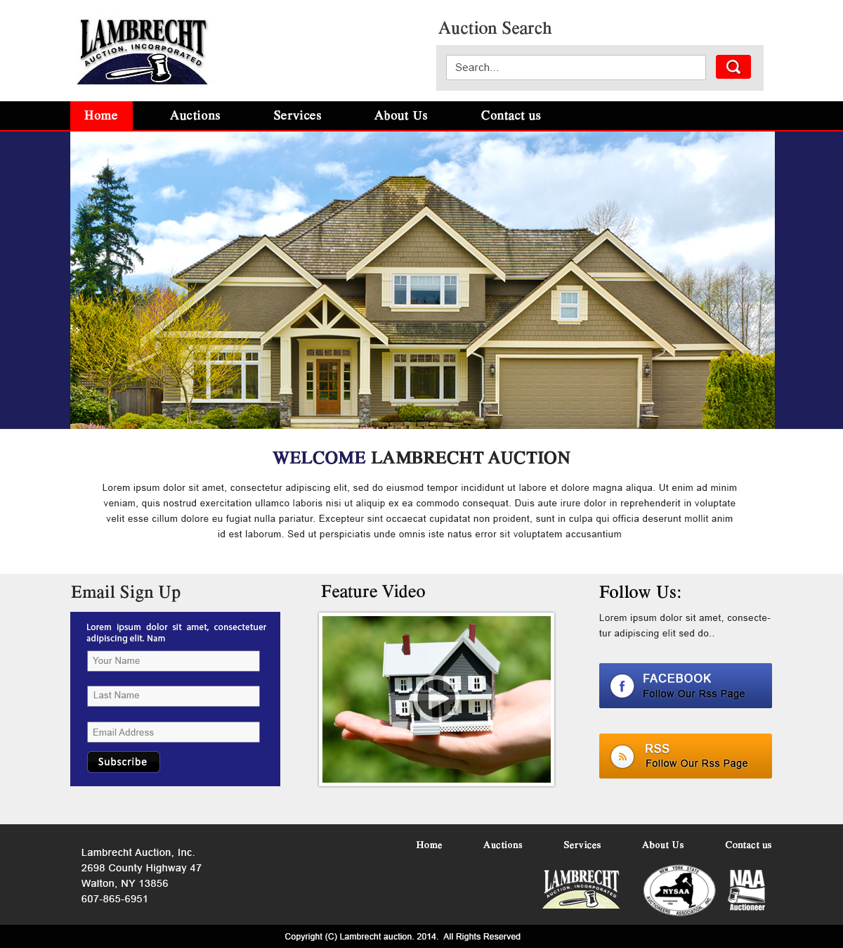 Diseño Wordpress por webxvision para AuctionServices.com, Inc. | Diseño #4884473