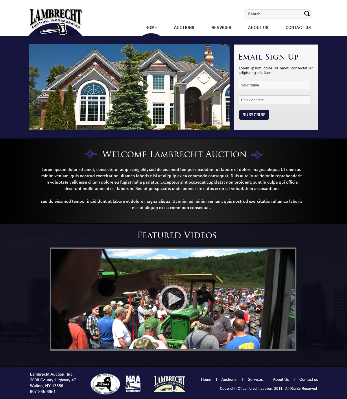 Design Wordpress par webxvision pour AuctionServices.com, Inc. | Design #4886211