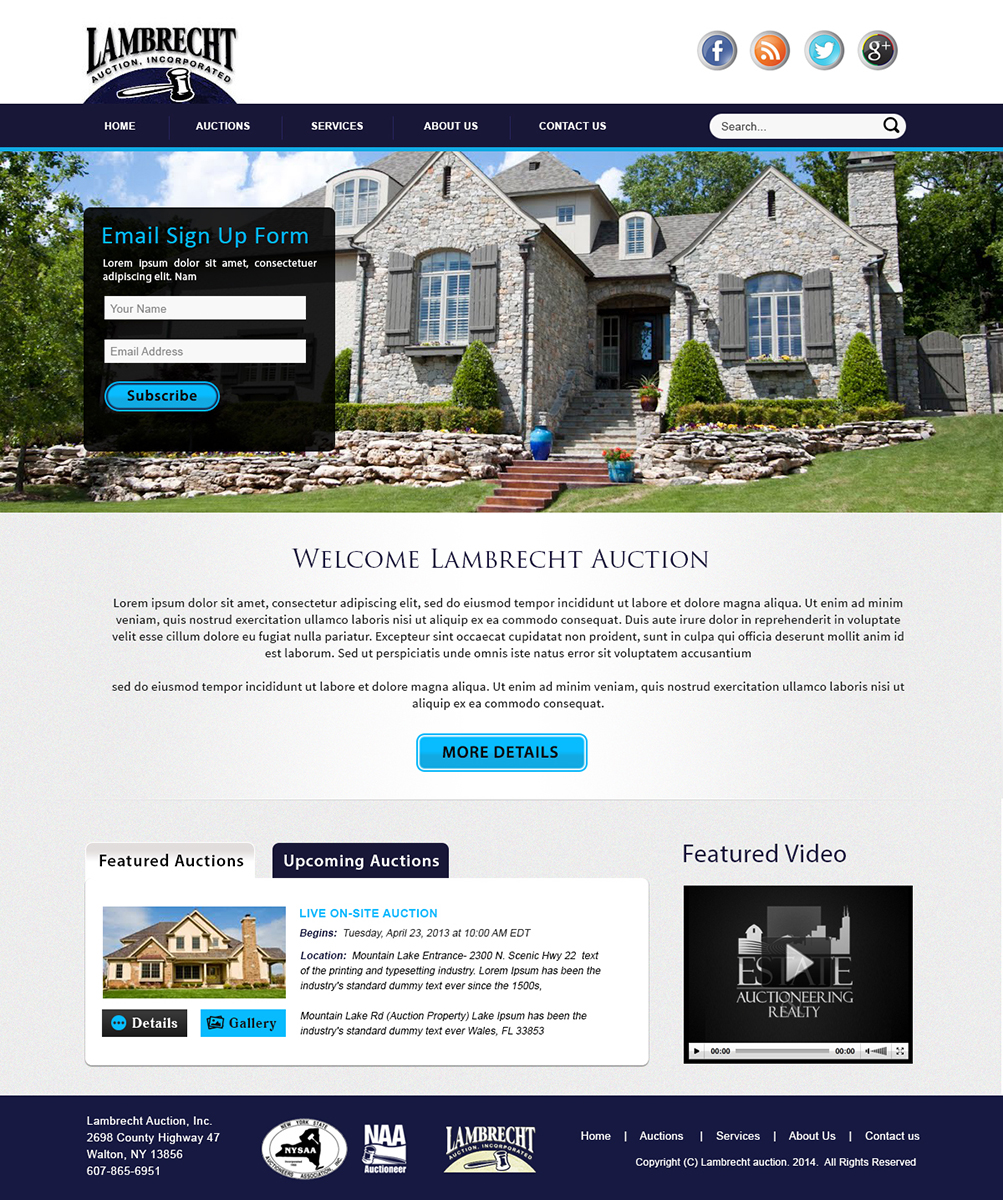 Design Wordpress par webxvision pour AuctionServices.com, Inc. | Design #4893787