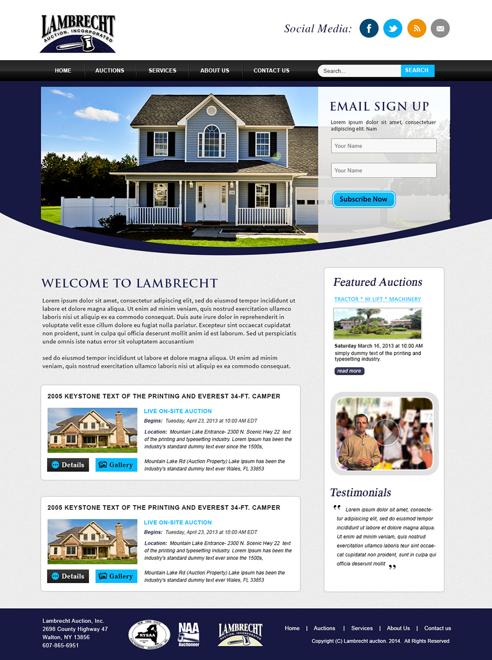 Diseño Wordpress por webxvision para AuctionServices.com, Inc. | Diseño #4893794