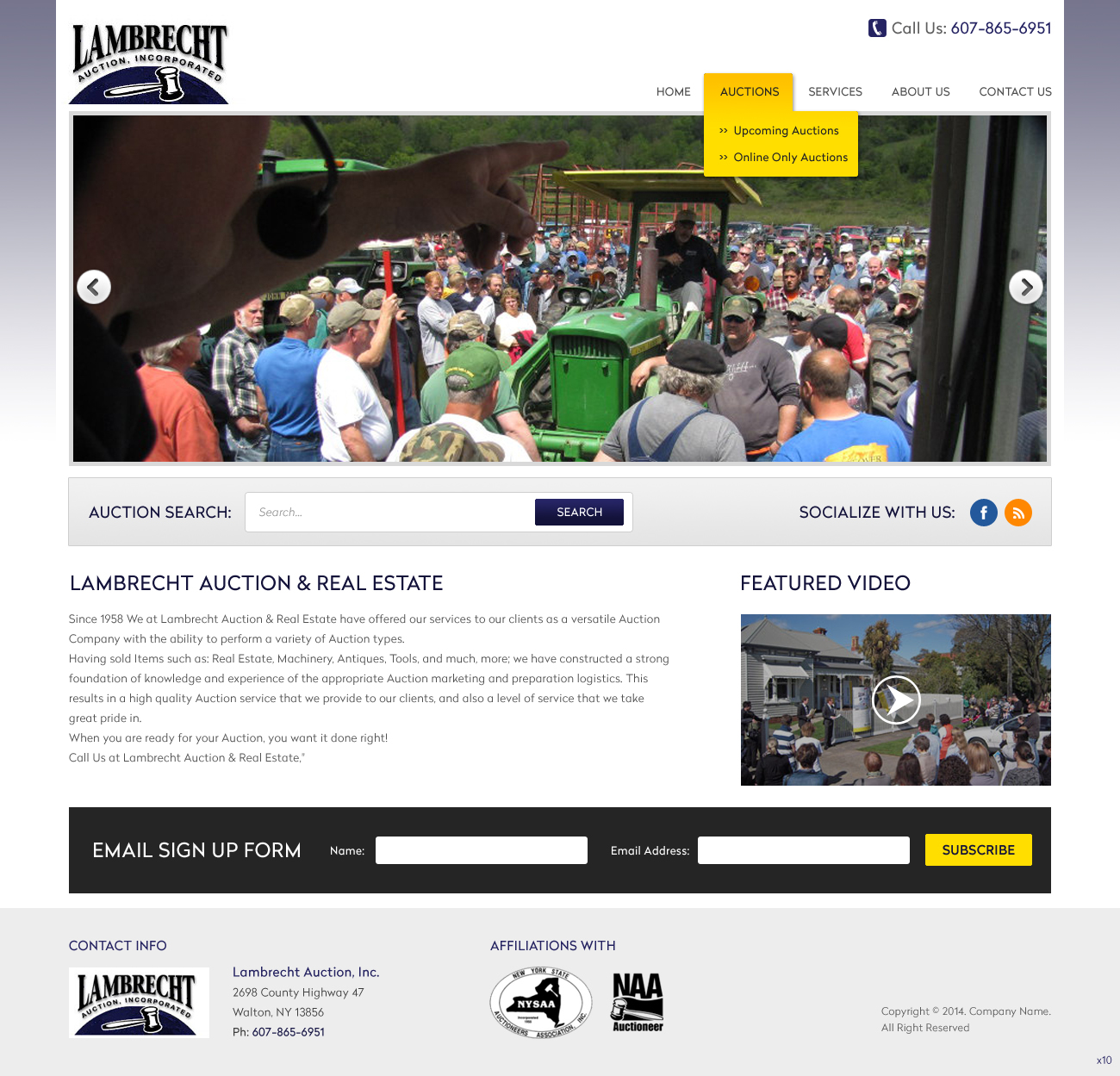 Wordpress Design by pb for AuctionServices.com, Inc. | Design #4888771