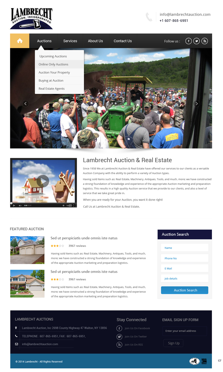 Wordpress Design by pb for AuctionServices.com, Inc. | Design #4888782
