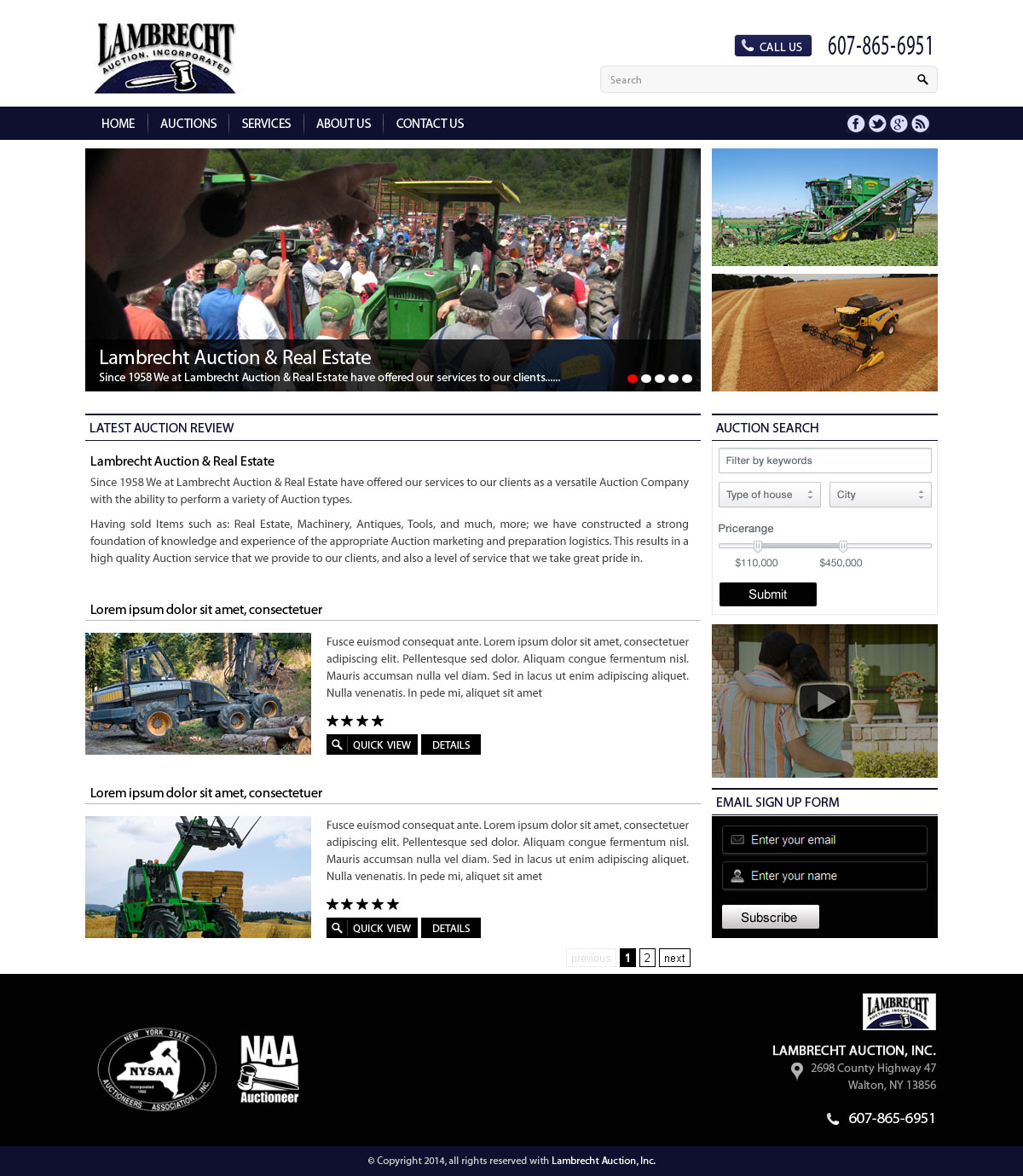 WordPress-Design von Vblue für AuctionServices.com, Inc. | Design #4885850