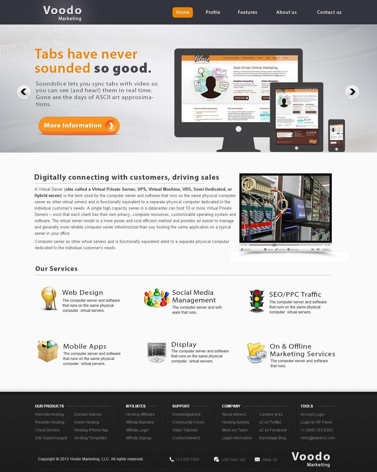 Web Design par webxvision pour Voodo Marketing | Design #1408511