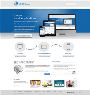 Web Design by pb for Voodo Marketing | Design: #1378403