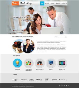 Web Design by pb for Voodo Marketing | Design: #1378404