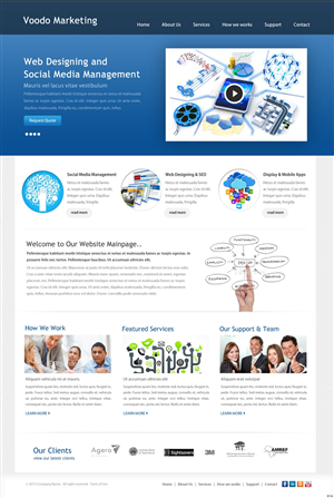 Web Design by pb for Voodo Marketing | Design: #1378405