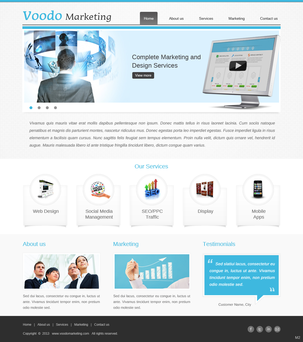 Web-Design von pb für Voodo Marketing | Design #1378407