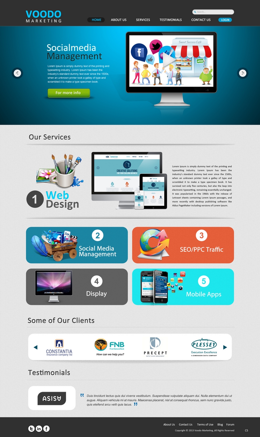 Web-Design von pb für Voodo Marketing | Design #1383304