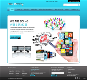 Web Design by pb for Voodo Marketing | Design: #1388018