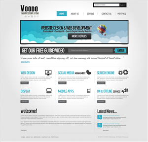 Web Design by TechWise for Voodo Marketing | Design: #1406115