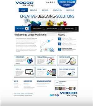 Web Design by TechWise for Voodo Marketing | Design: #1413363