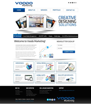 Web Design by TechWise for Voodo Marketing | Design: #1431494