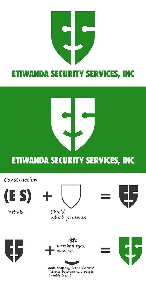 Logo Design by Reuben for Etiwanda Security Services, Inc. | Design #4890651