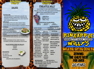 Menu Design by Promqueen Productions