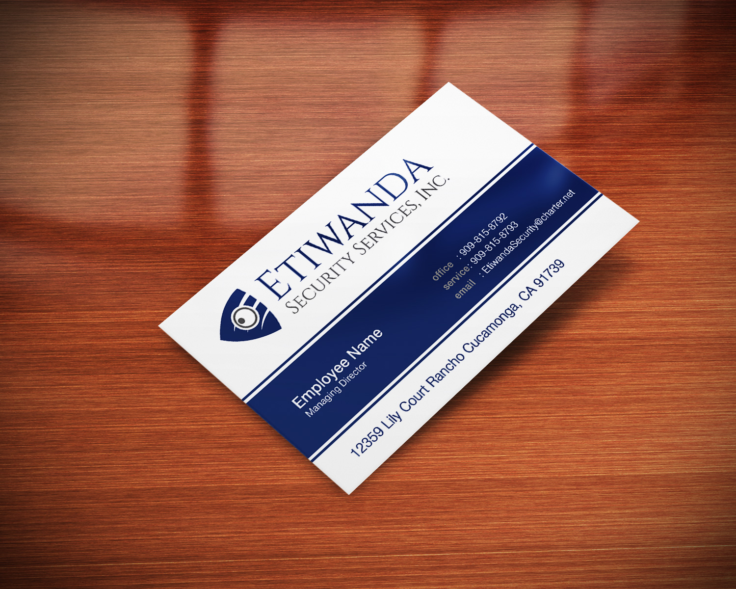 Business Card Design by Pixi Dust for Etiwanda Security Services, Inc. | Design #4890670