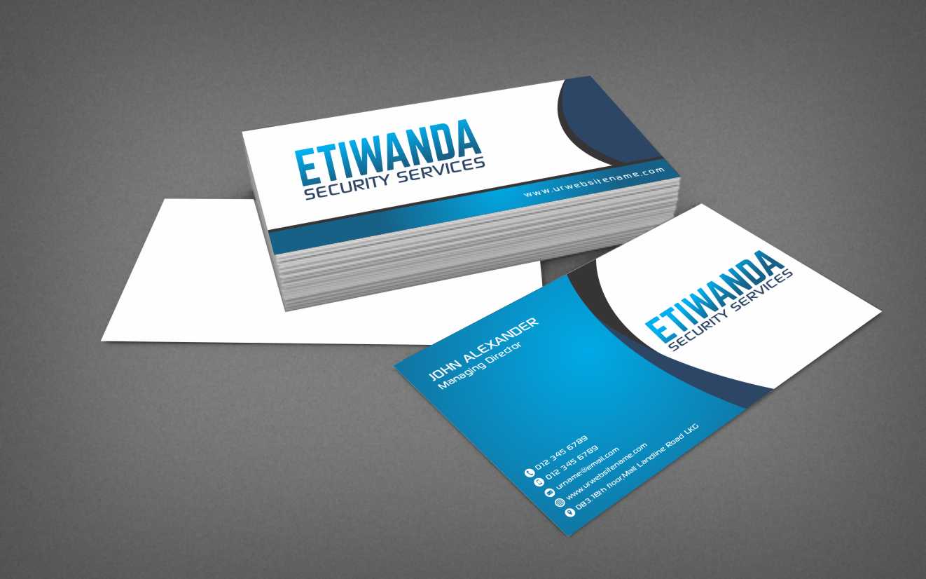Business Card Design by szabist for Etiwanda Security Services, Inc. | Design #4899693