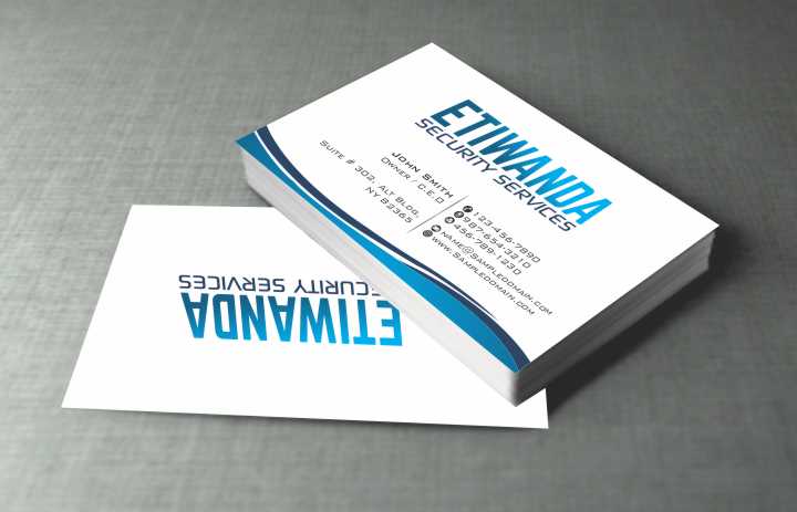 Business Card Design by szabist for Etiwanda Security Services, Inc. | Design #4899694