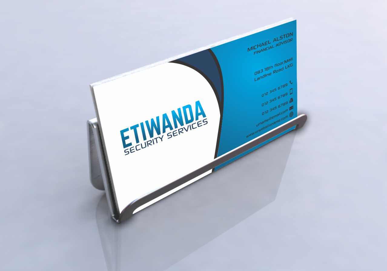 Business Card Design by szabist for Etiwanda Security Services, Inc. | Design #4899697