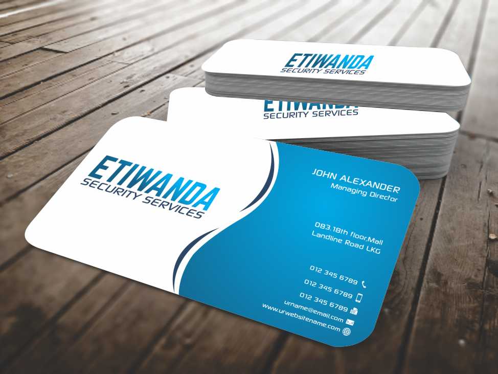 Business Card Design by szabist for Etiwanda Security Services, Inc. | Design #4899701