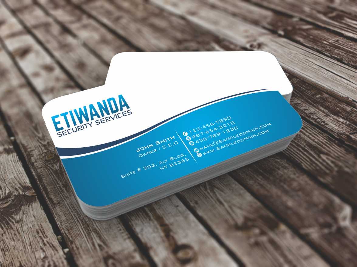 Business Card Design by szabist for Etiwanda Security Services, Inc. | Design #4899703